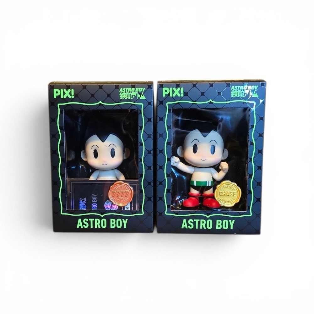Astro Boy PIX! Limited Edition Vinyl Figure Set Standard and Gold Chase Variant